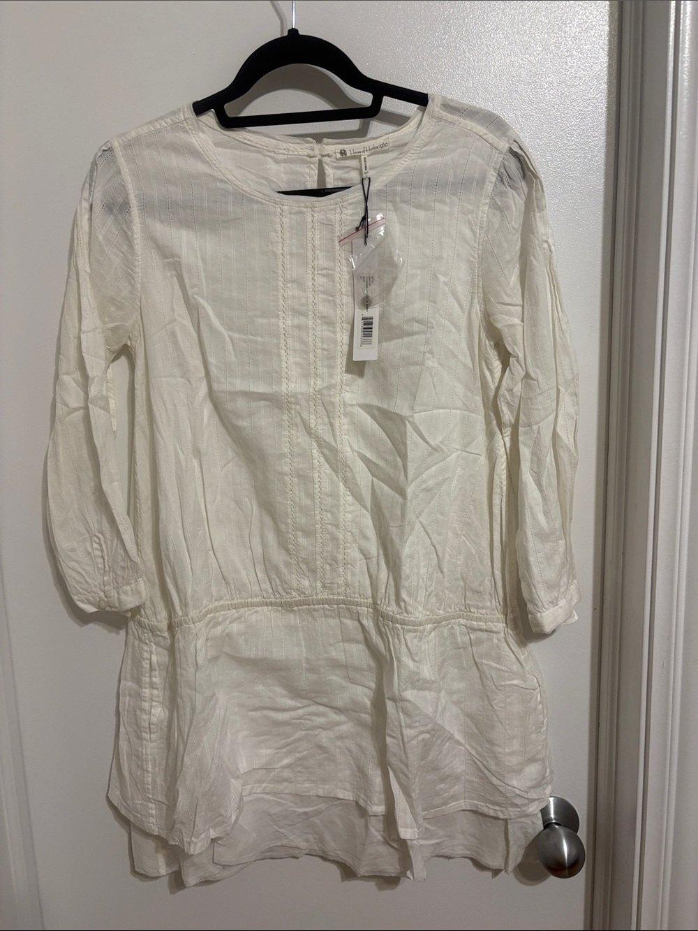 House of Harlow 1960 Vivian Dobby Dress Long Sleeve Peasant Dress